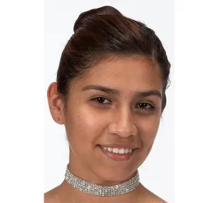 Dasha Stretch Rhinestone Choker - 5 Rows