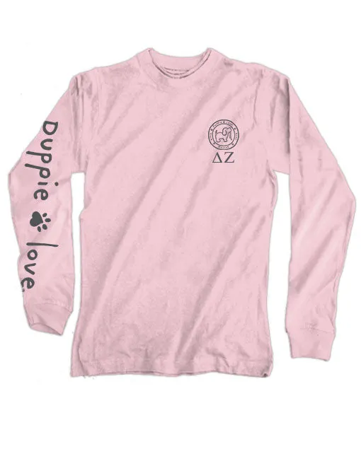 DELTA ZETA PUP, ADULT LS (PRINTED TO ORDER)