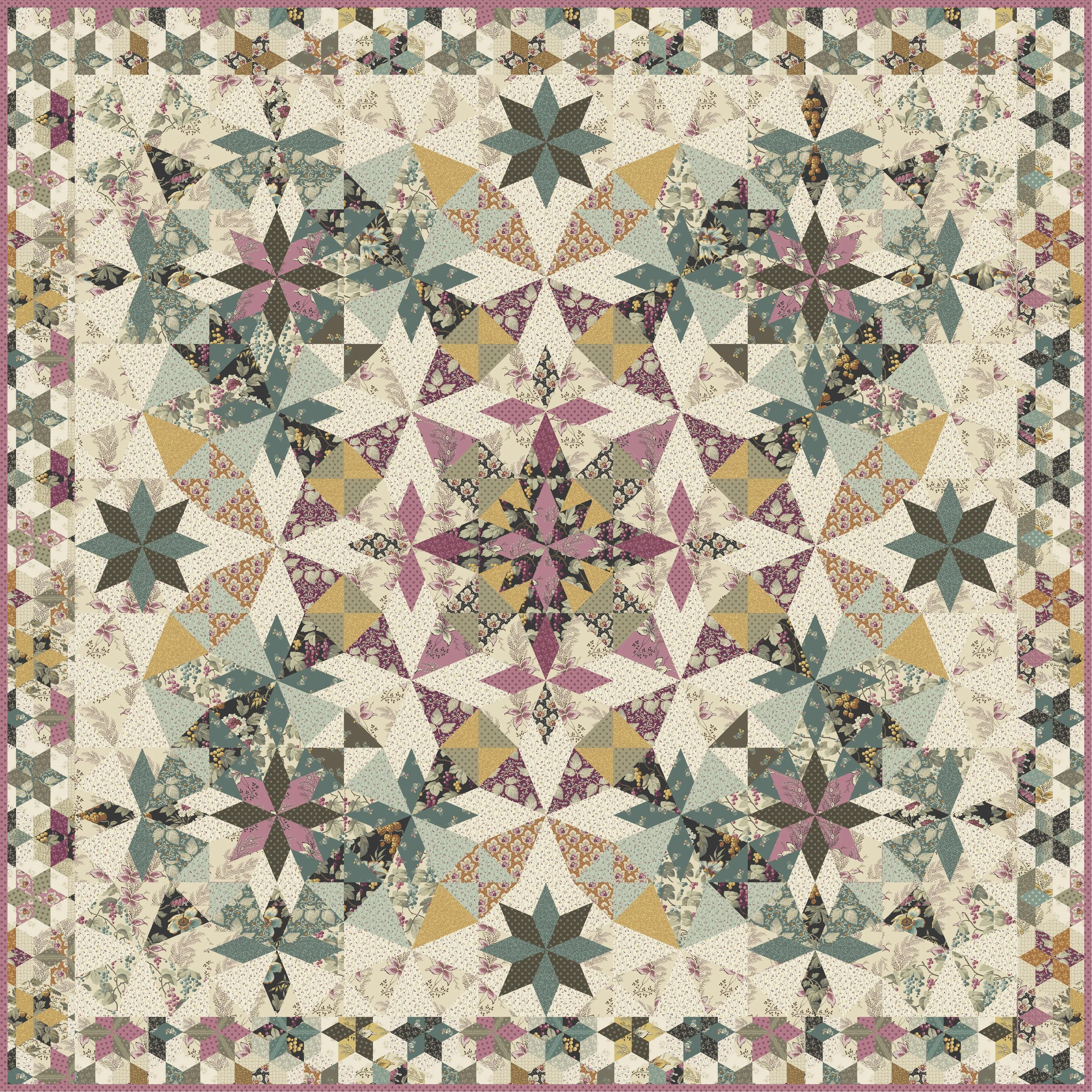 Fabric CAMARILLO Color BLACK TEAM from English Garden Collection by Edyta Sitar for Andover, A-795-K