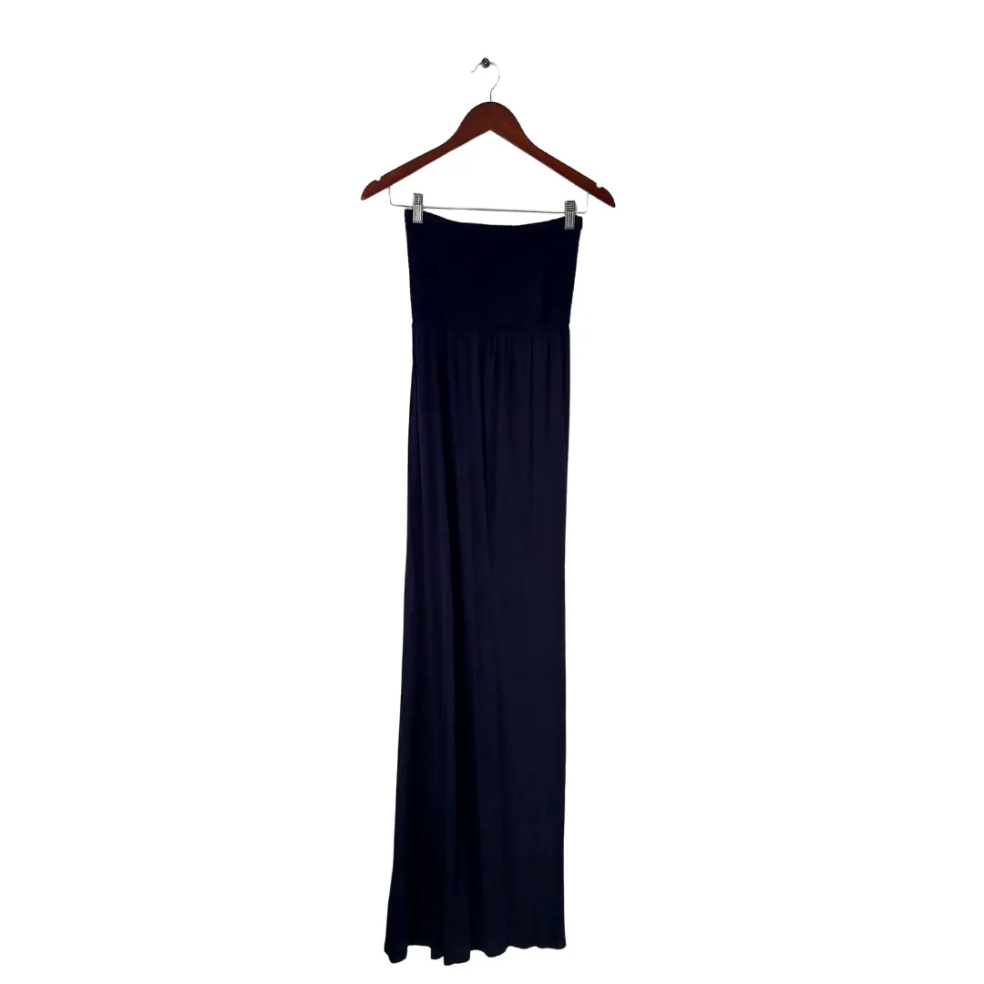 Forever 21 Navy Blue Strapless Maxi Dress | Pre Loved |