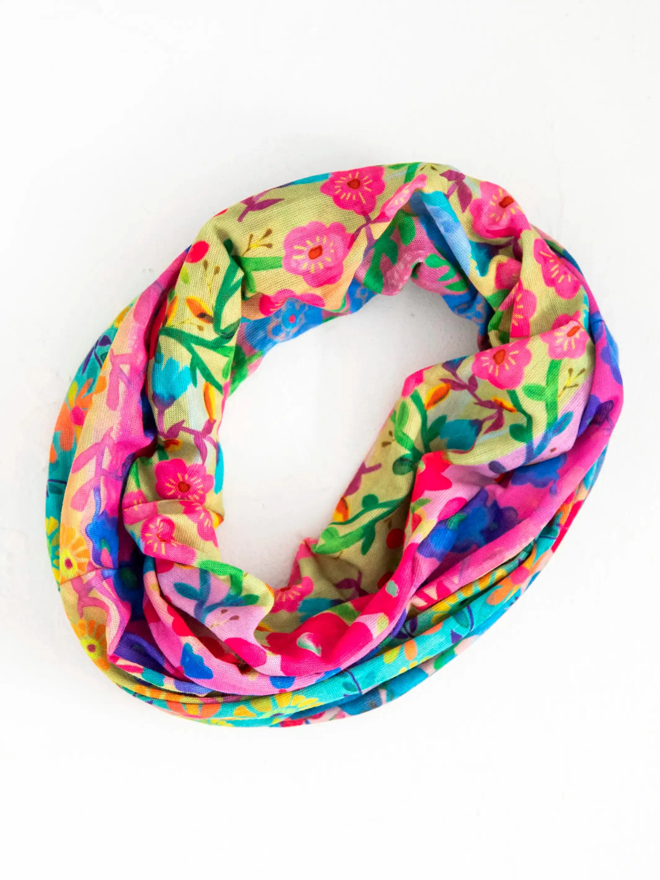 Full Boho Bandeau® Headband - Rainbow Floral Rows