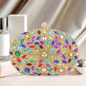 Gold Marquise Stone Accented Bling Evening / Clutch Bag