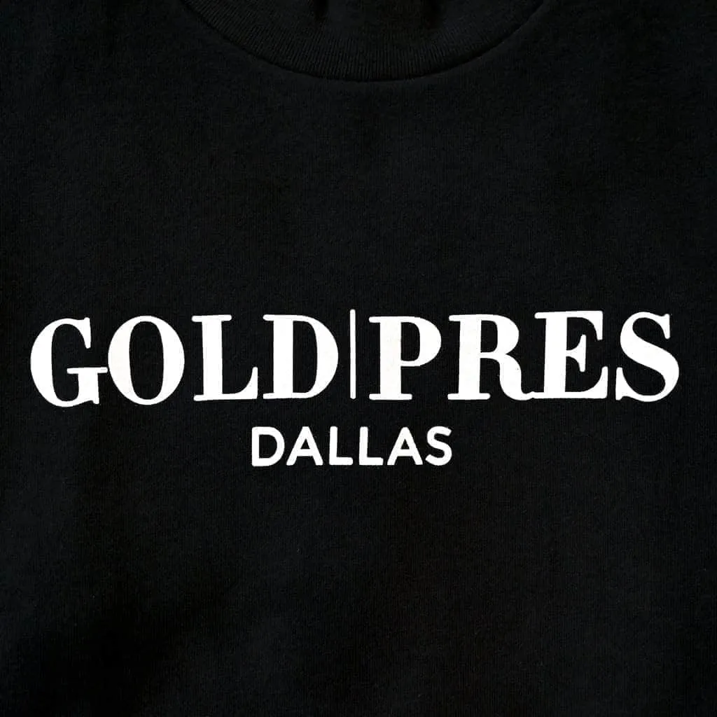 Gold | Pres Dallas Short Sleeve Tee - Black