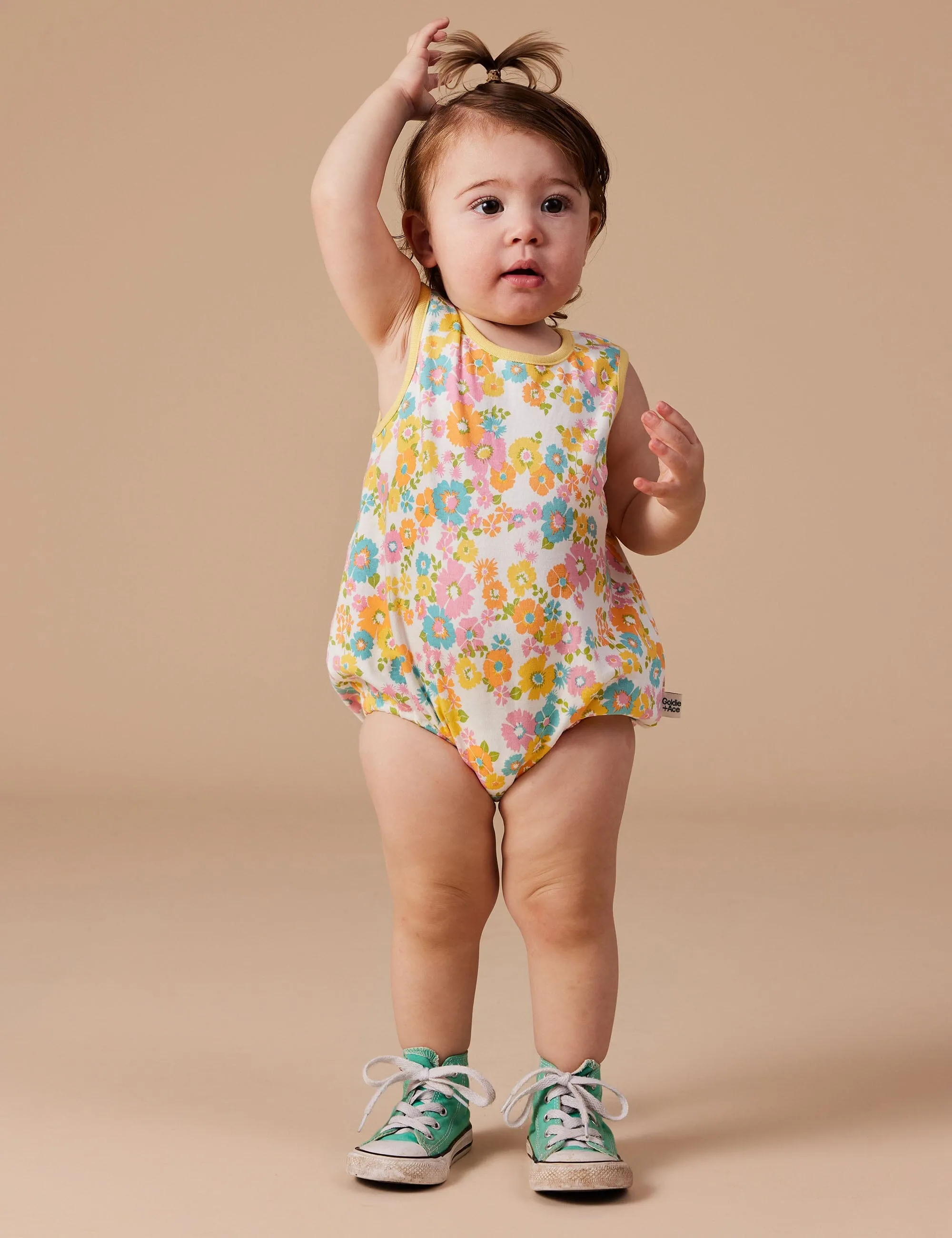 Goldie & Ace - Flower Child Bubble Romper