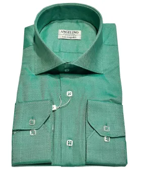 Green Dress Shirt, Cotton Green Shirt