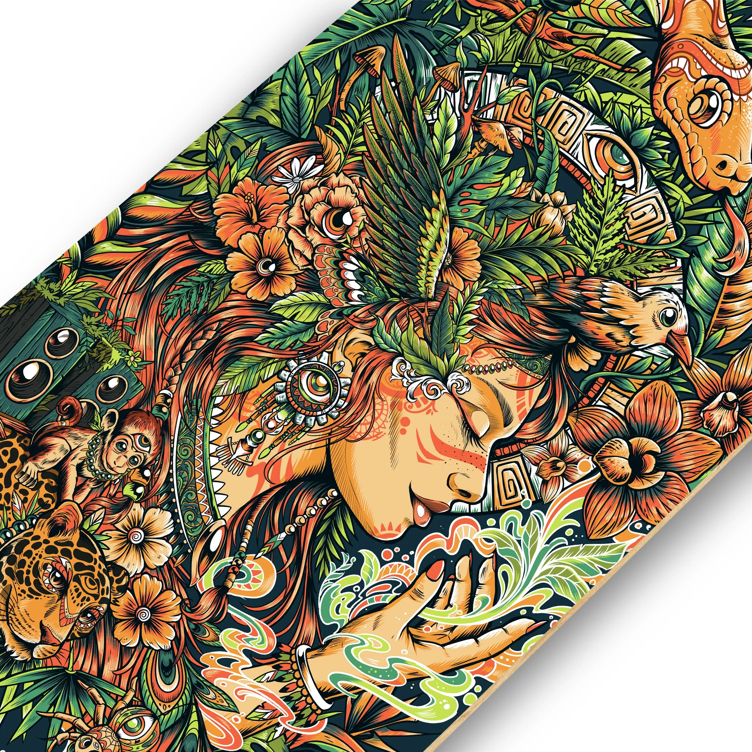 Heart of the Jungle Skate Deck