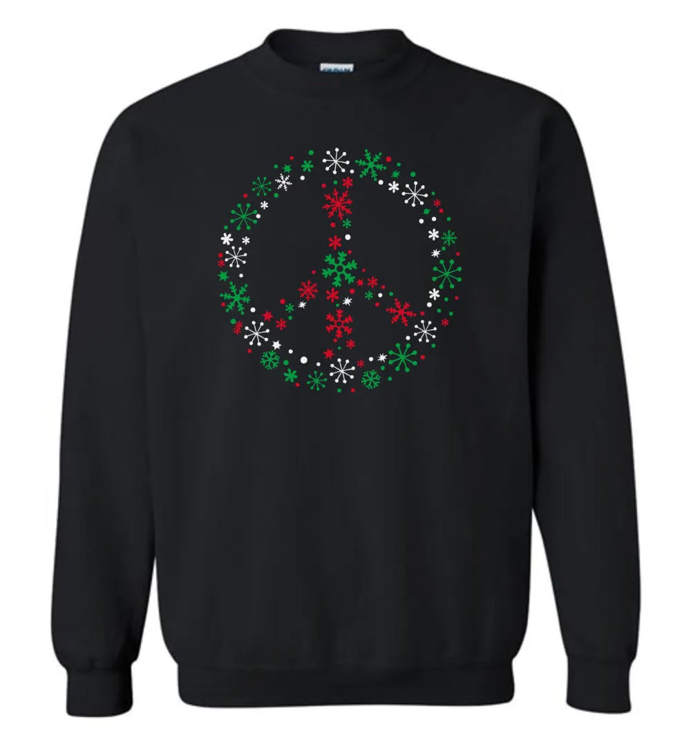 Holiday Peace Sign Sweatshirt