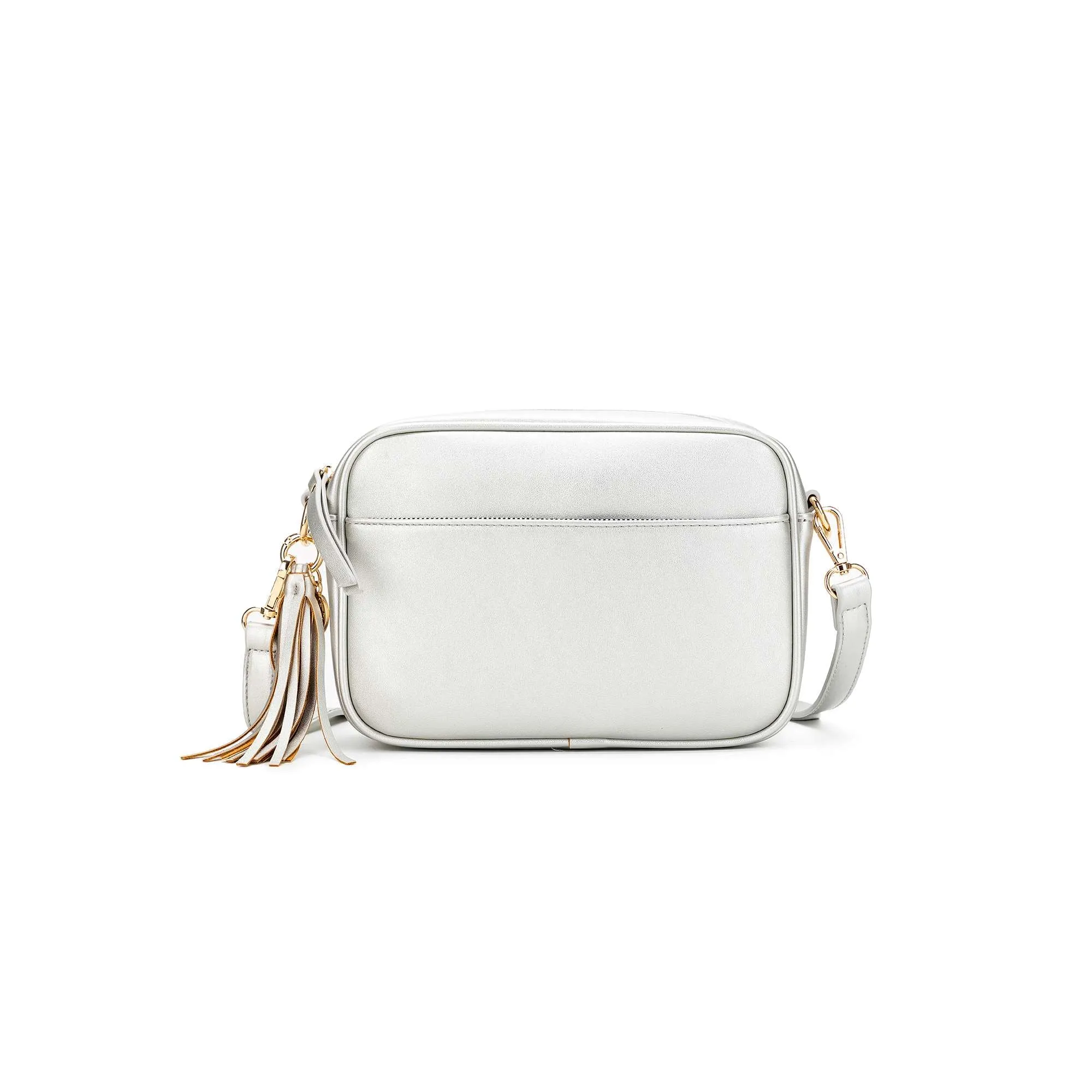 Indie Silver Crossbody Bag