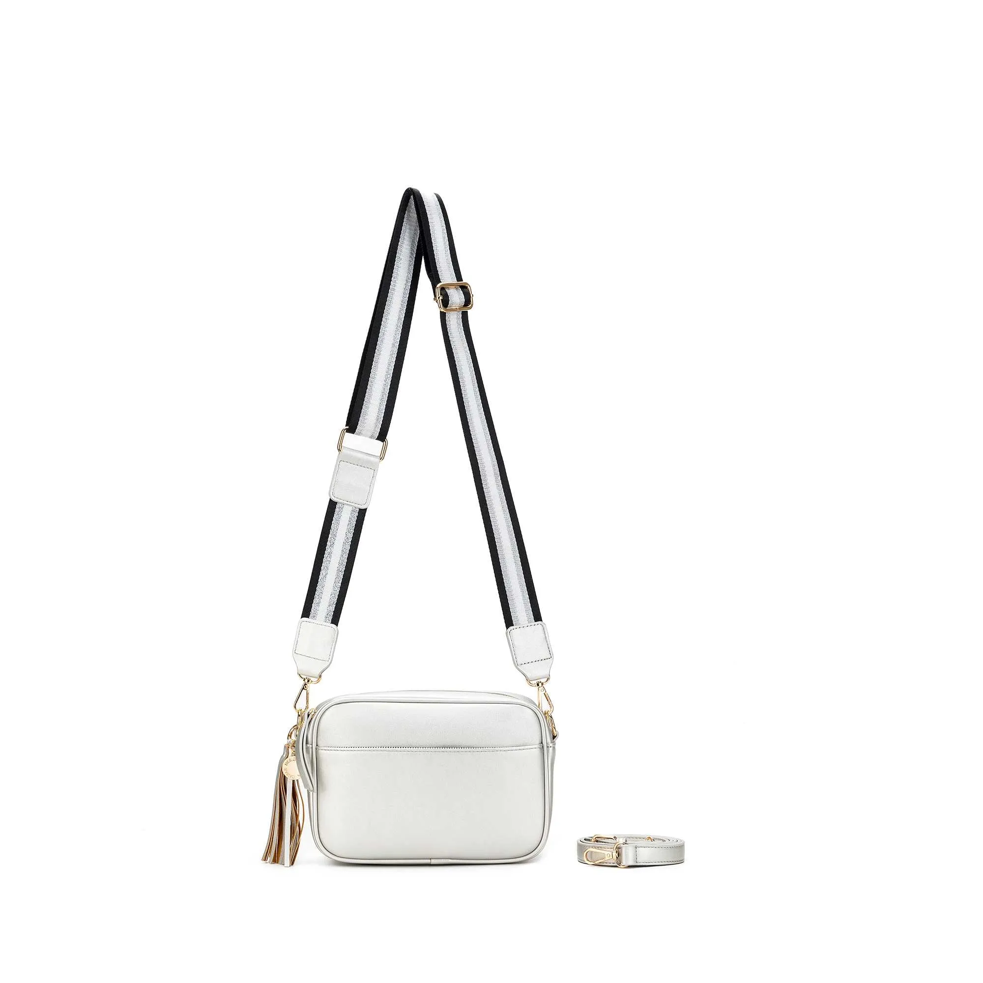 Indie Silver Crossbody Bag