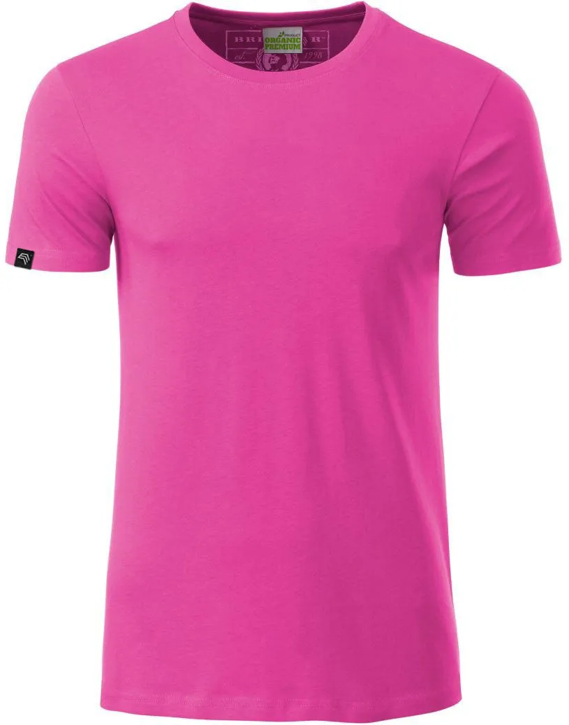 JAN 8008 ― Herren Bio-Baumwolle T-Shirt - Pink