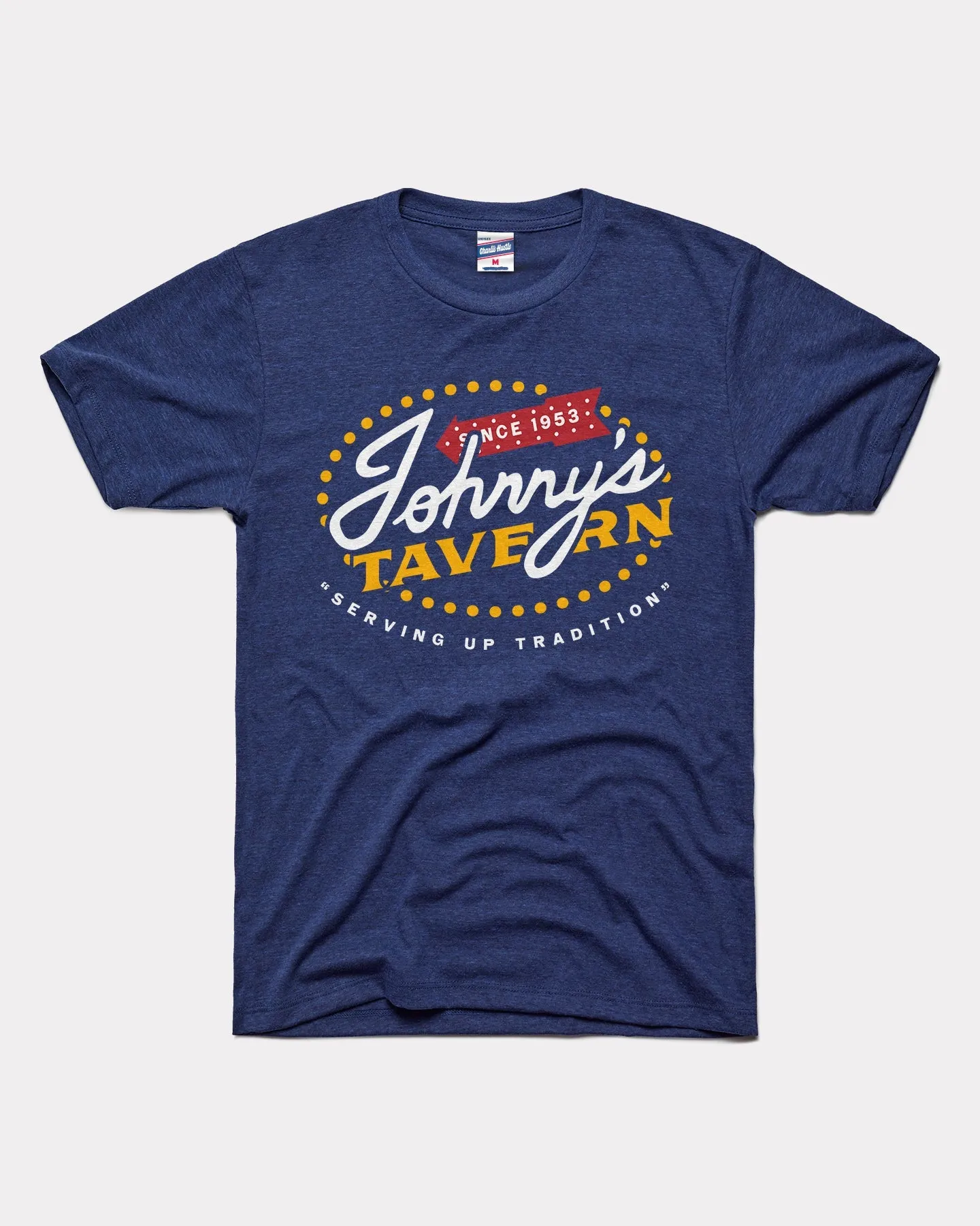 Johnny's Tavern Serving Tradition Navy T-Shirt