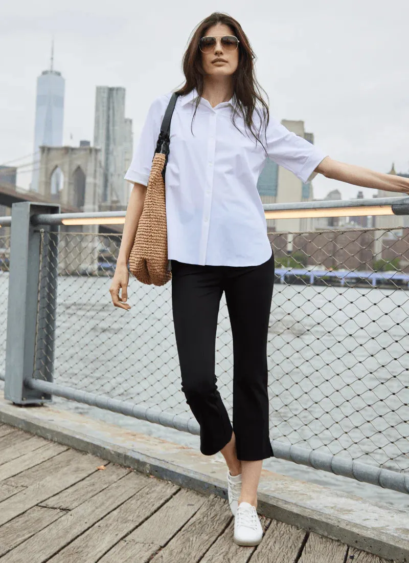 Josie Short Sleeve Button Down in white by Lysse