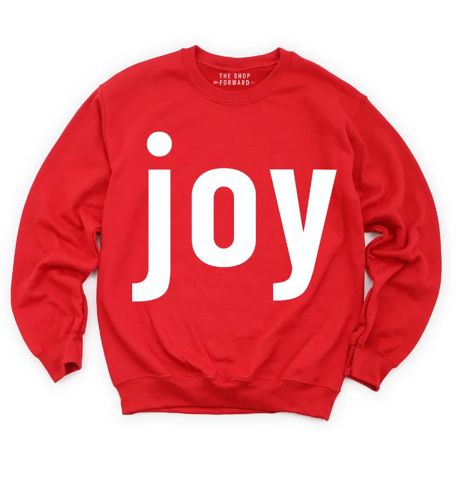 'JOY' Unisex Pullover - RED