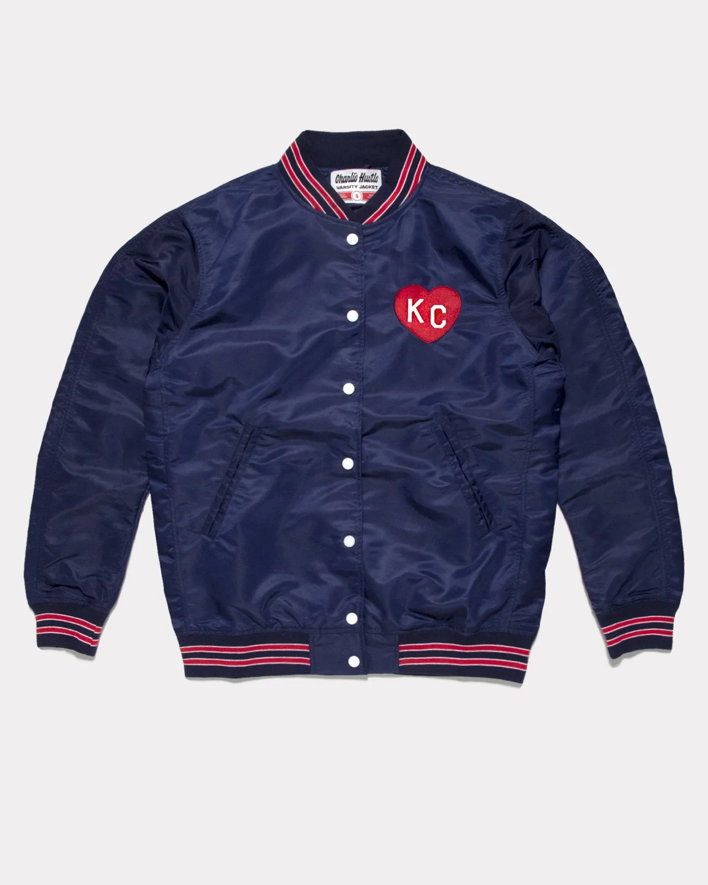 Kansas City Heart Vintage Navy Varsity Jacket