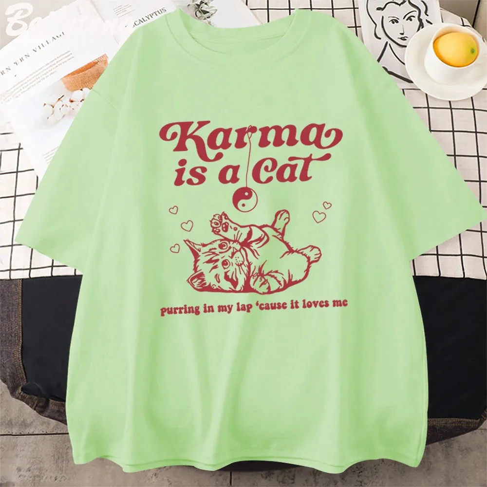 Karma Is A Cat Tee