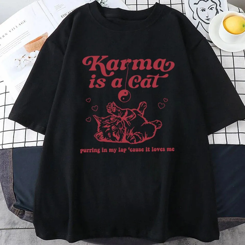 Karma Is A Cat Tee