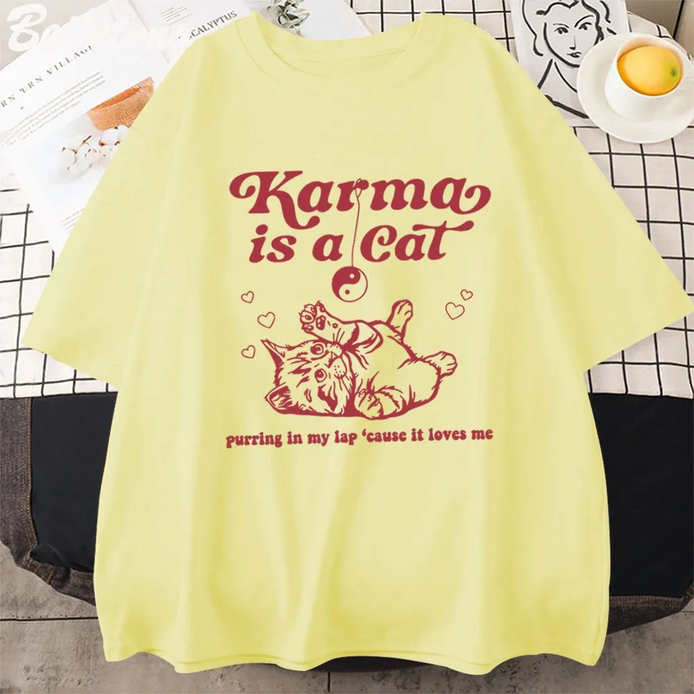 Karma Is A Cat Tee