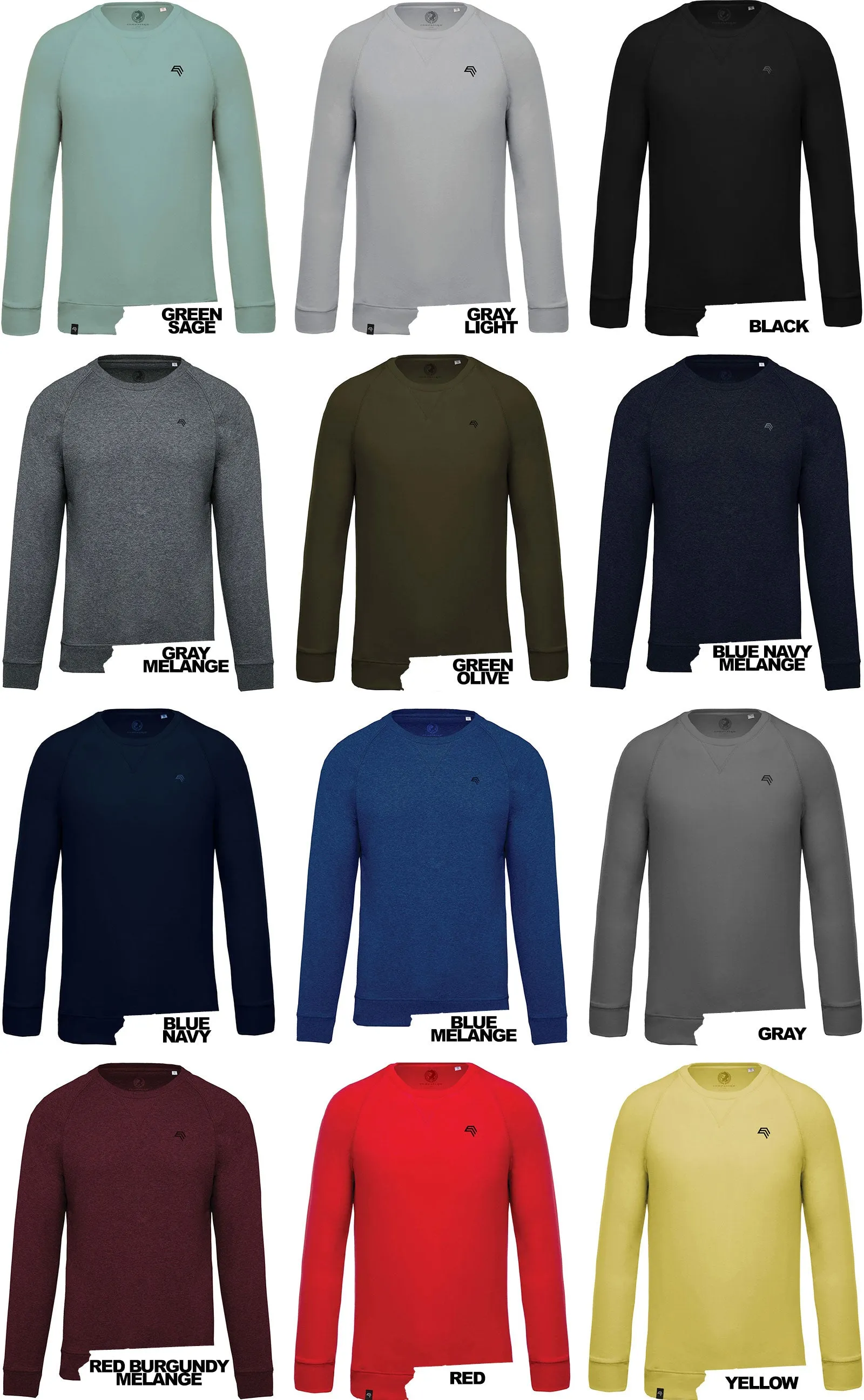 KRB K480 ― Bio-Baumwolle Sweatshirt - Sage Grün