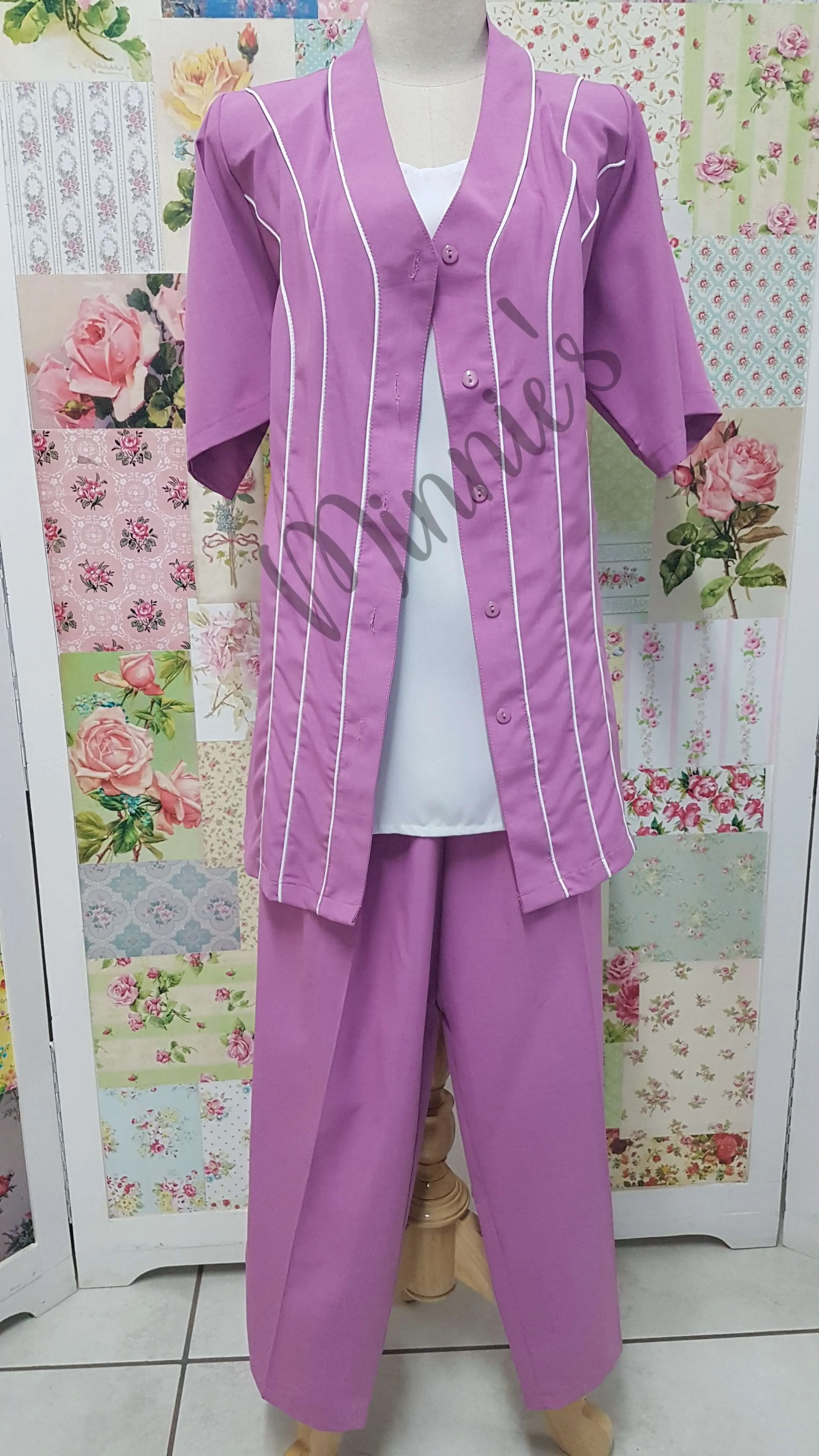 Lilac 3-Piece Pants Set BS0133