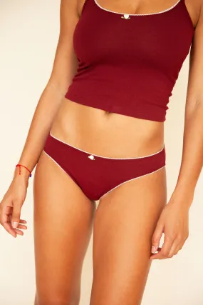 LOW RISE UNDERWEAR IN BORDEAUX