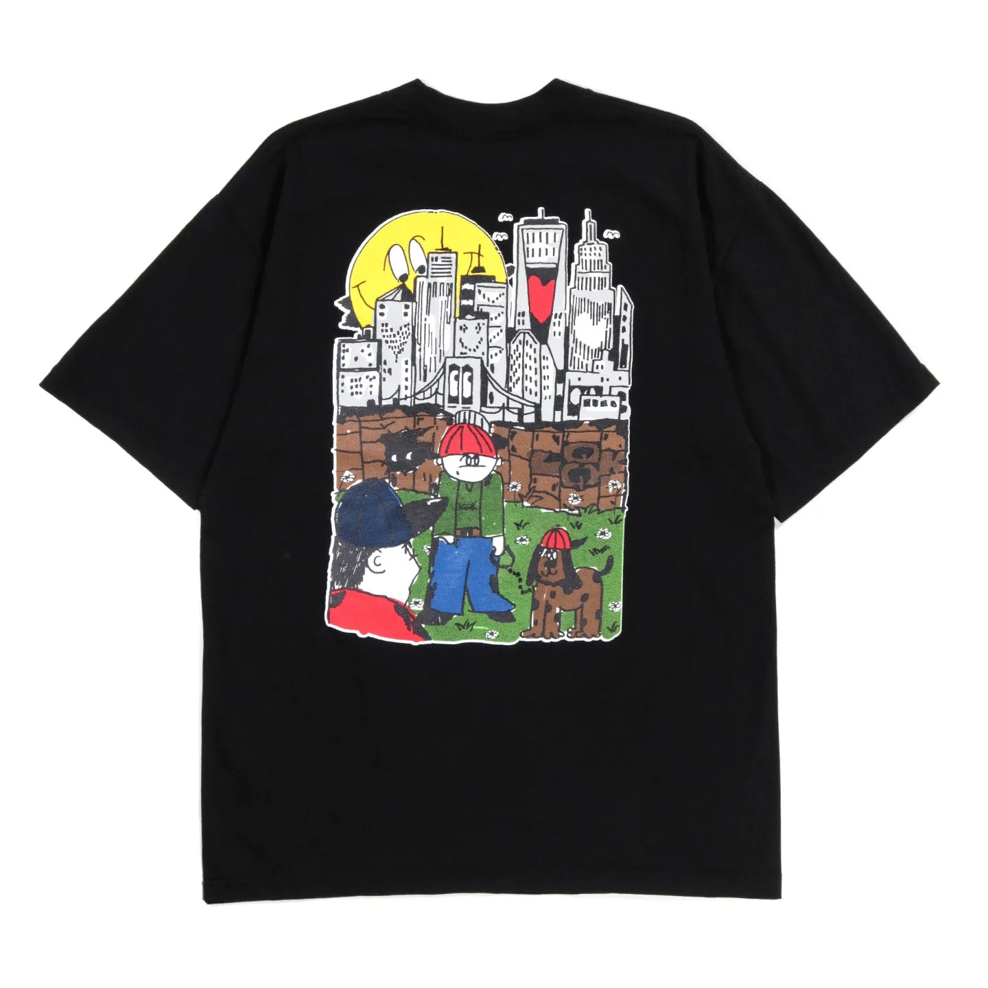 LQQK STUDIO CITYSCAPE TEE BLACK