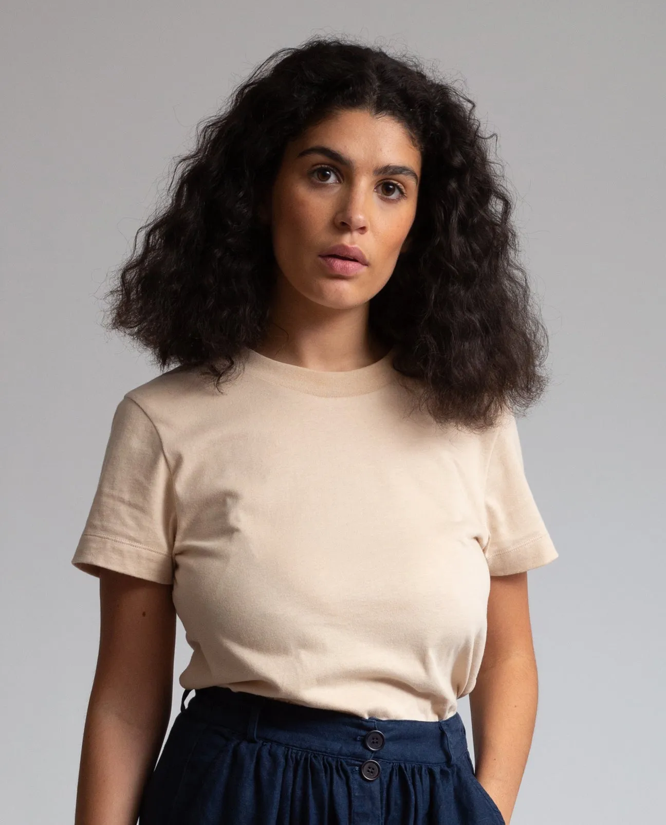 Maliah Organic Cotton T-Shirt In Sand