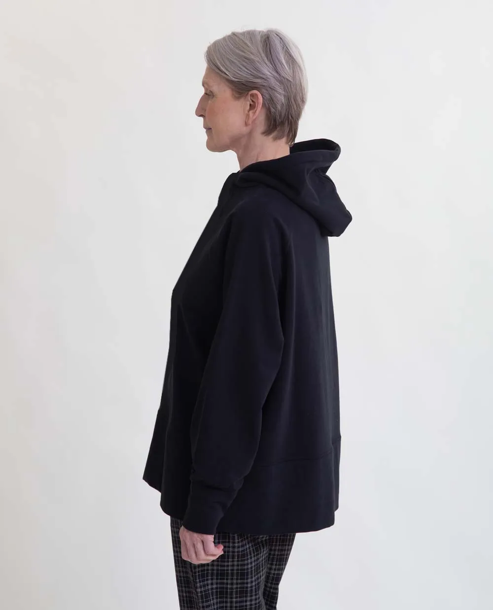 Marcella Organic Cotton Hoodie In Black