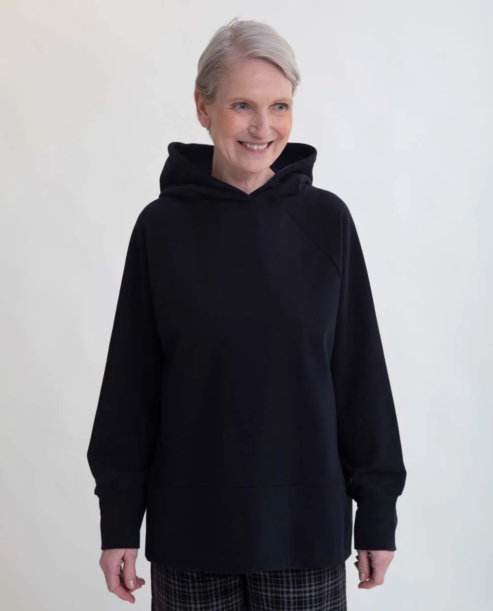 Marcella Organic Cotton Hoodie In Black