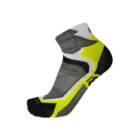 Mico extralight weight short running sock X-Performance CA01287 213 white yellow fluo 