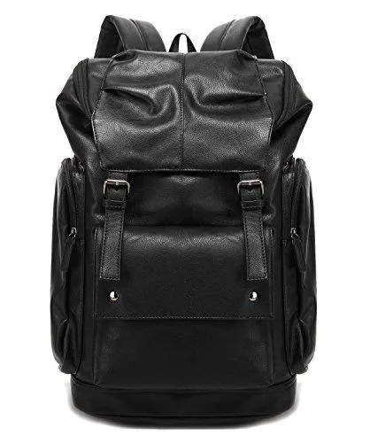 MROYALE™ Faux Leather Laptop Backpack - School, Daypack, Travel