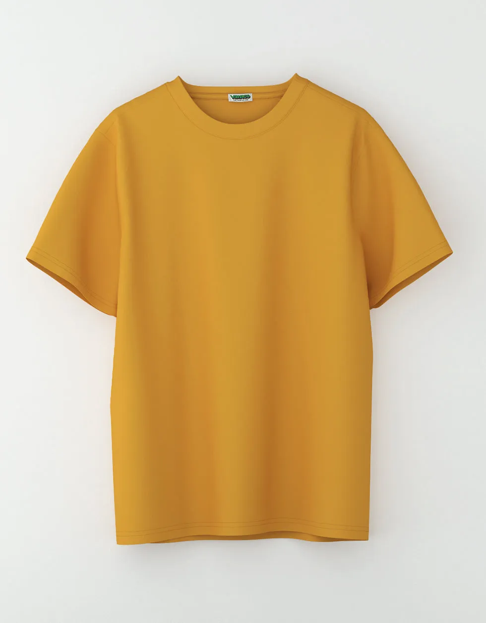 Mustard Solid Oversized Tshirt