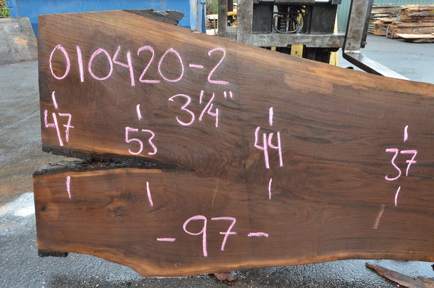 Oregon Black Walnut Slab 010420-02