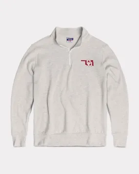 OU Sooners Ash Grey Quarter Zip