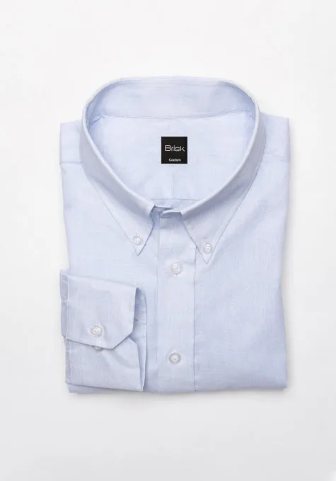 Pastel Blue Lightweight Airy Structured Shirt