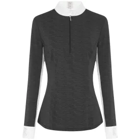 Pizazz Long Sleeve Women's Riding Shirt Graphite