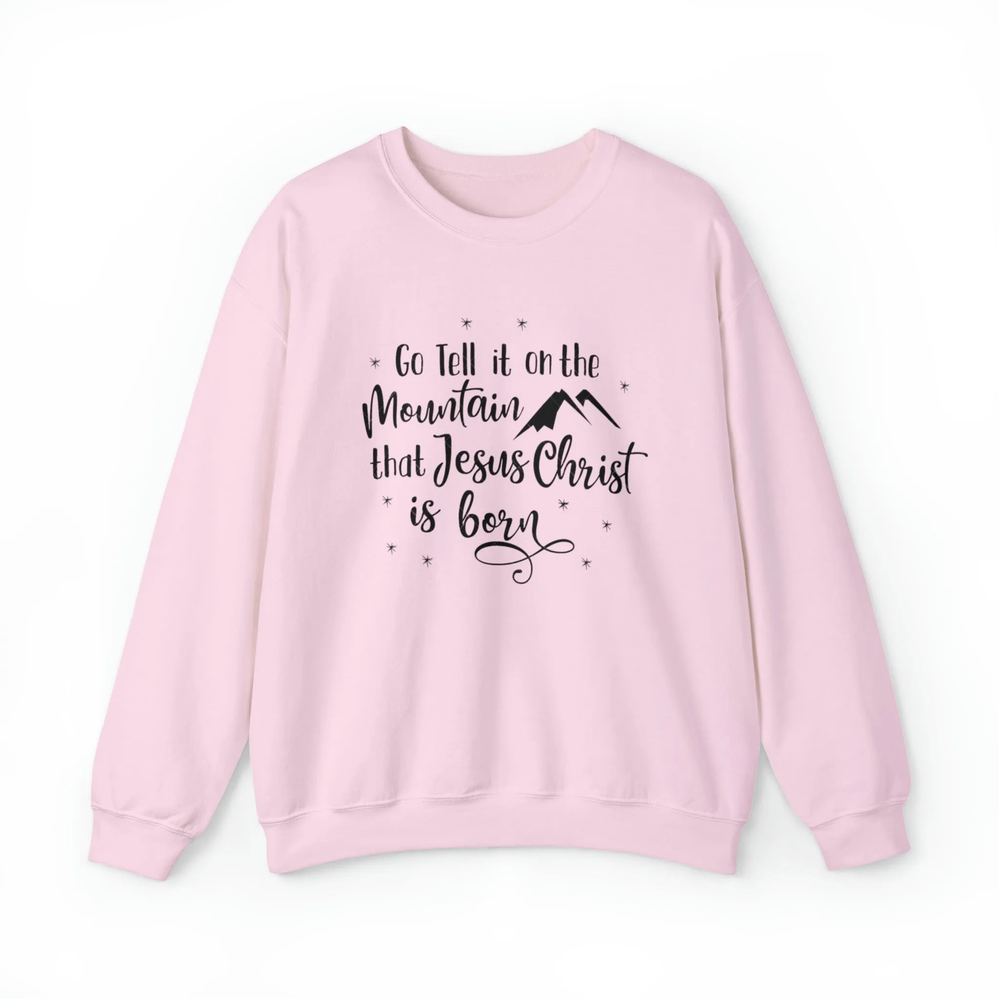 "Go tell it on the mountain" Unisex Heavy Blend™ Crewneck Sweatshirt