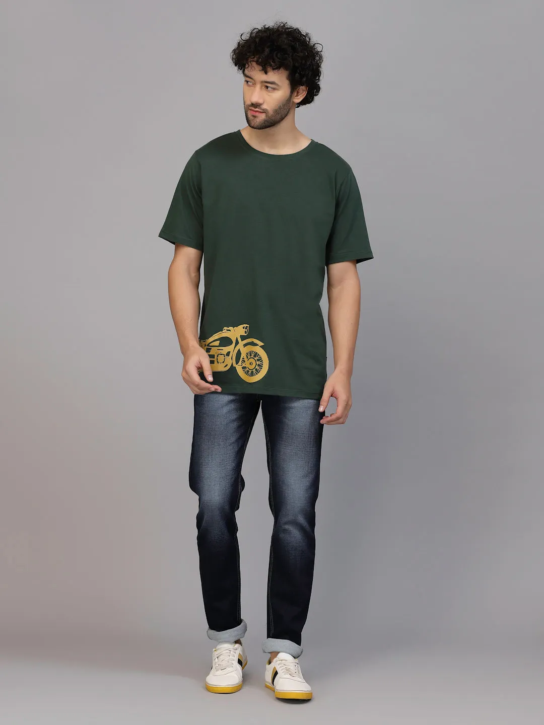 Retro Ride Oversized Cotton T-Shirt