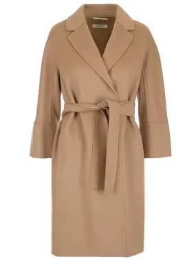 'S Max Mara Arona Kimono Belted Coat