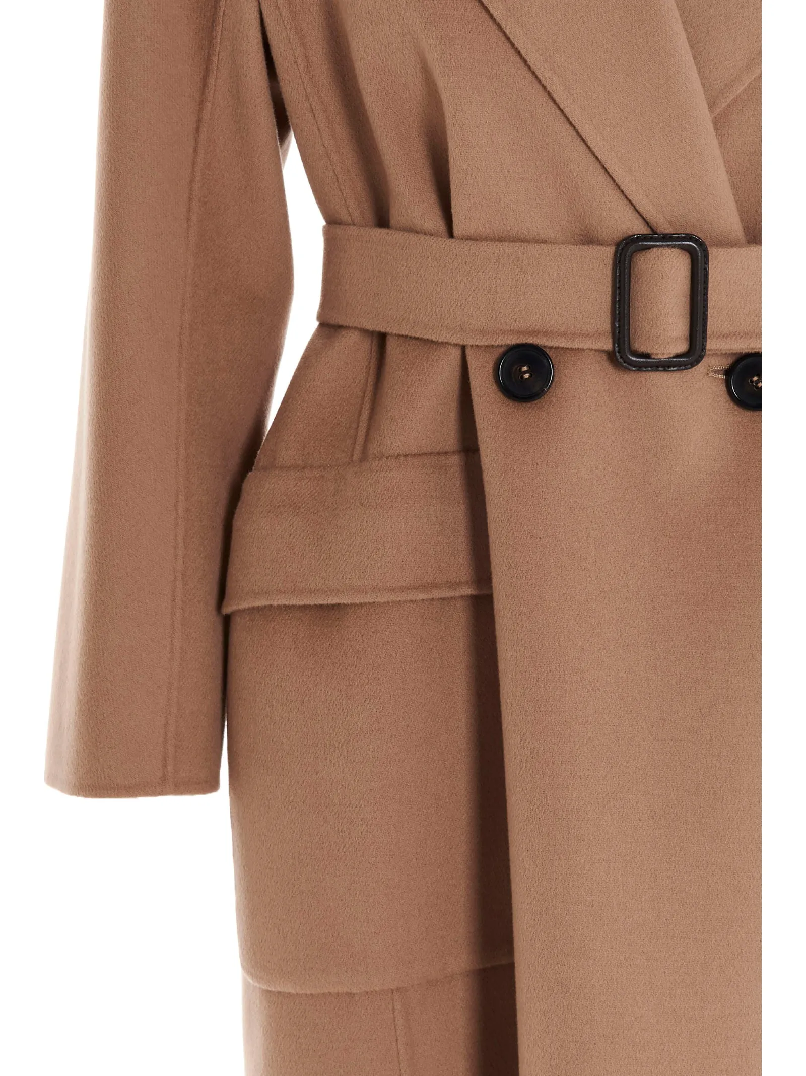 'S Max Mara Belted Longline Coat