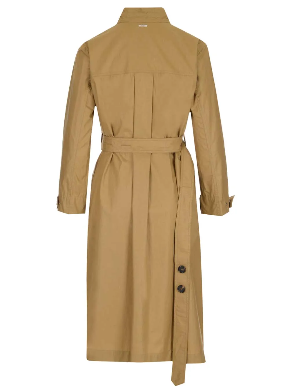 'S Max Mara Belted Poplin Dress