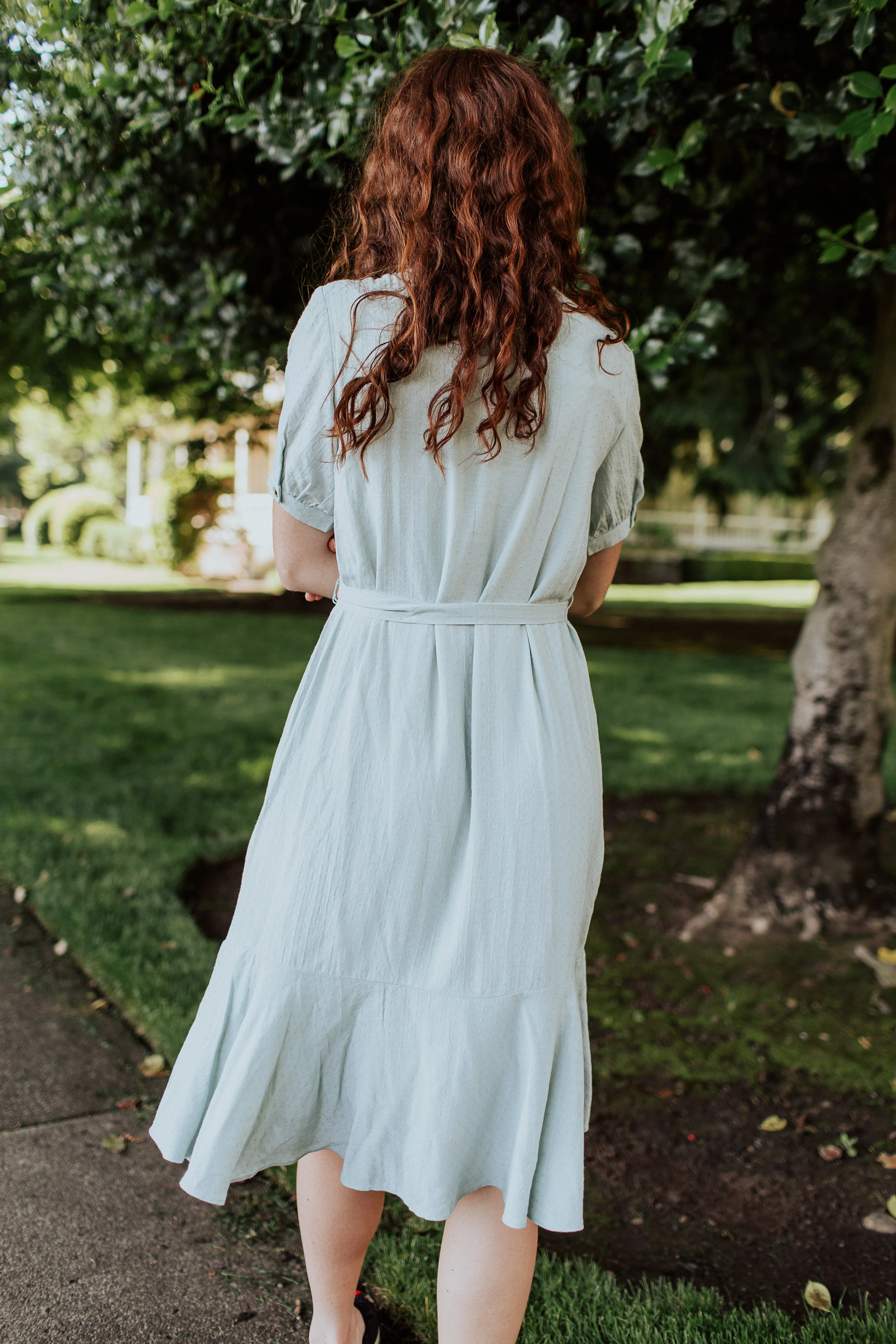 Sadie Loose Dress in Sage