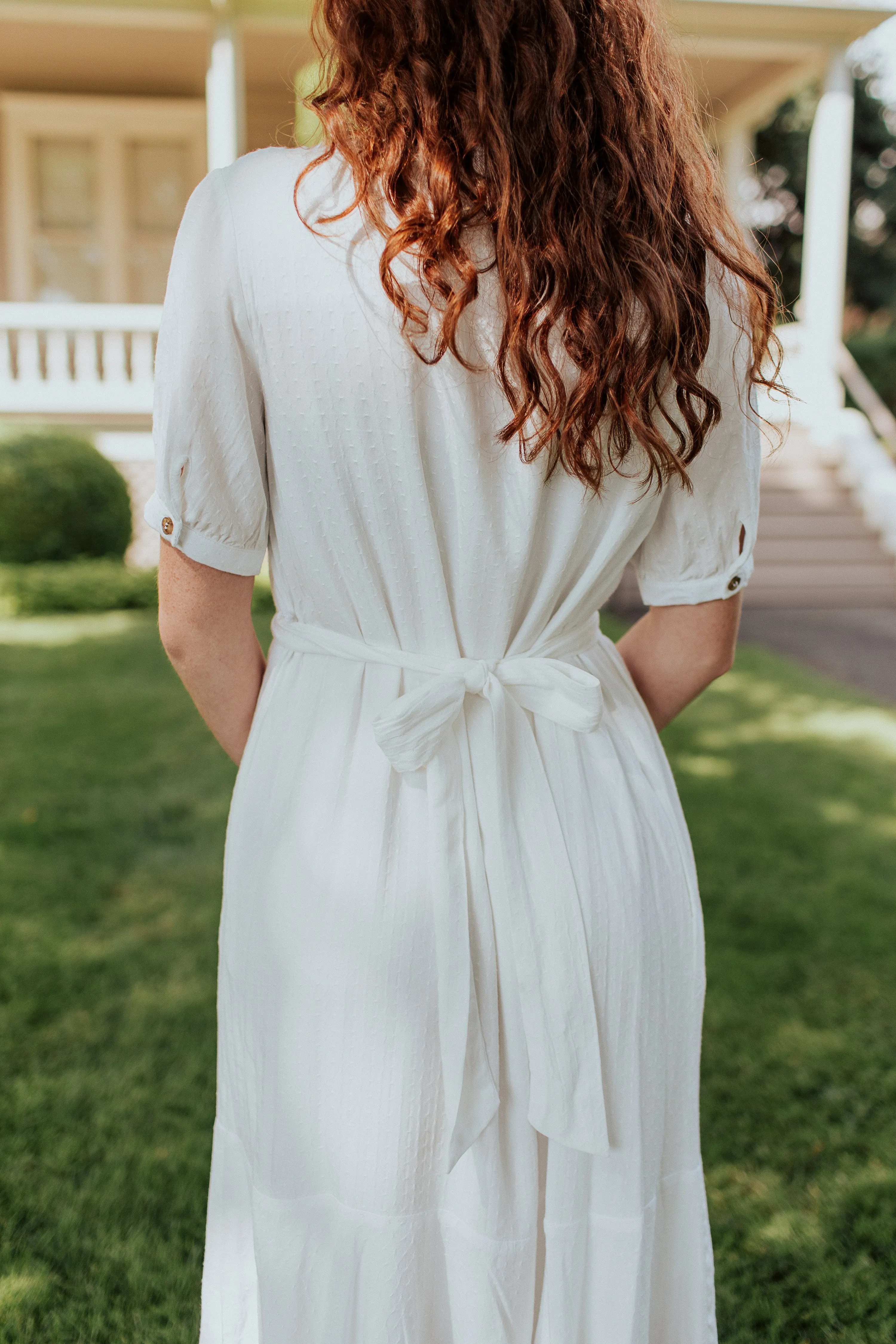 Sadie Loose Dress in White