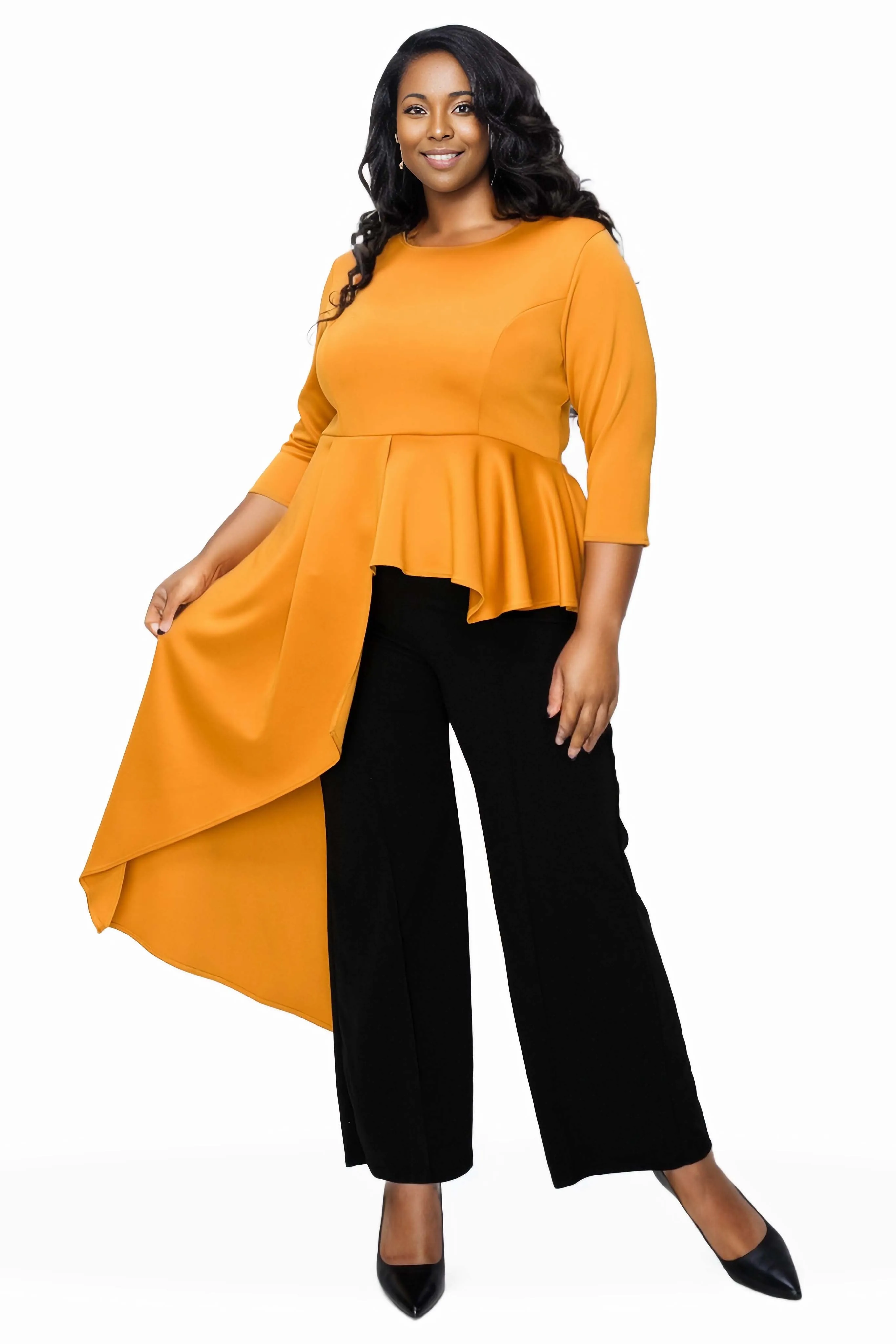 Sanctuary Asymmetrical Peplum Top