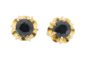 Sapphire studs in 14 carat gold