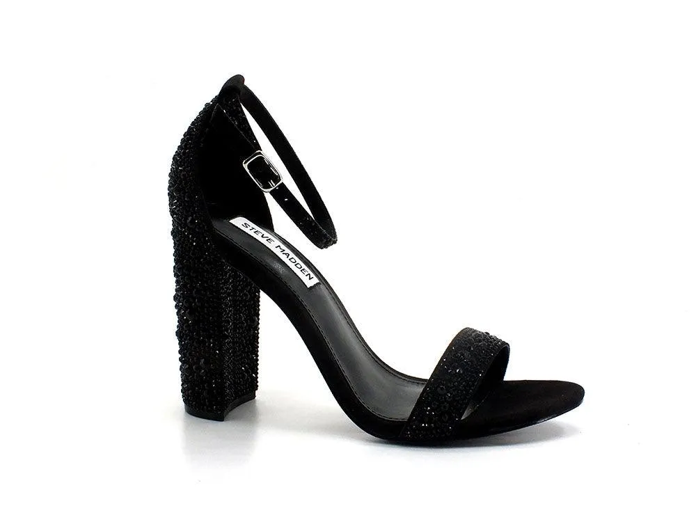 STEVE MADDEN Carrson-G Sandalo Tacco Strass Black Stone CARR05S1