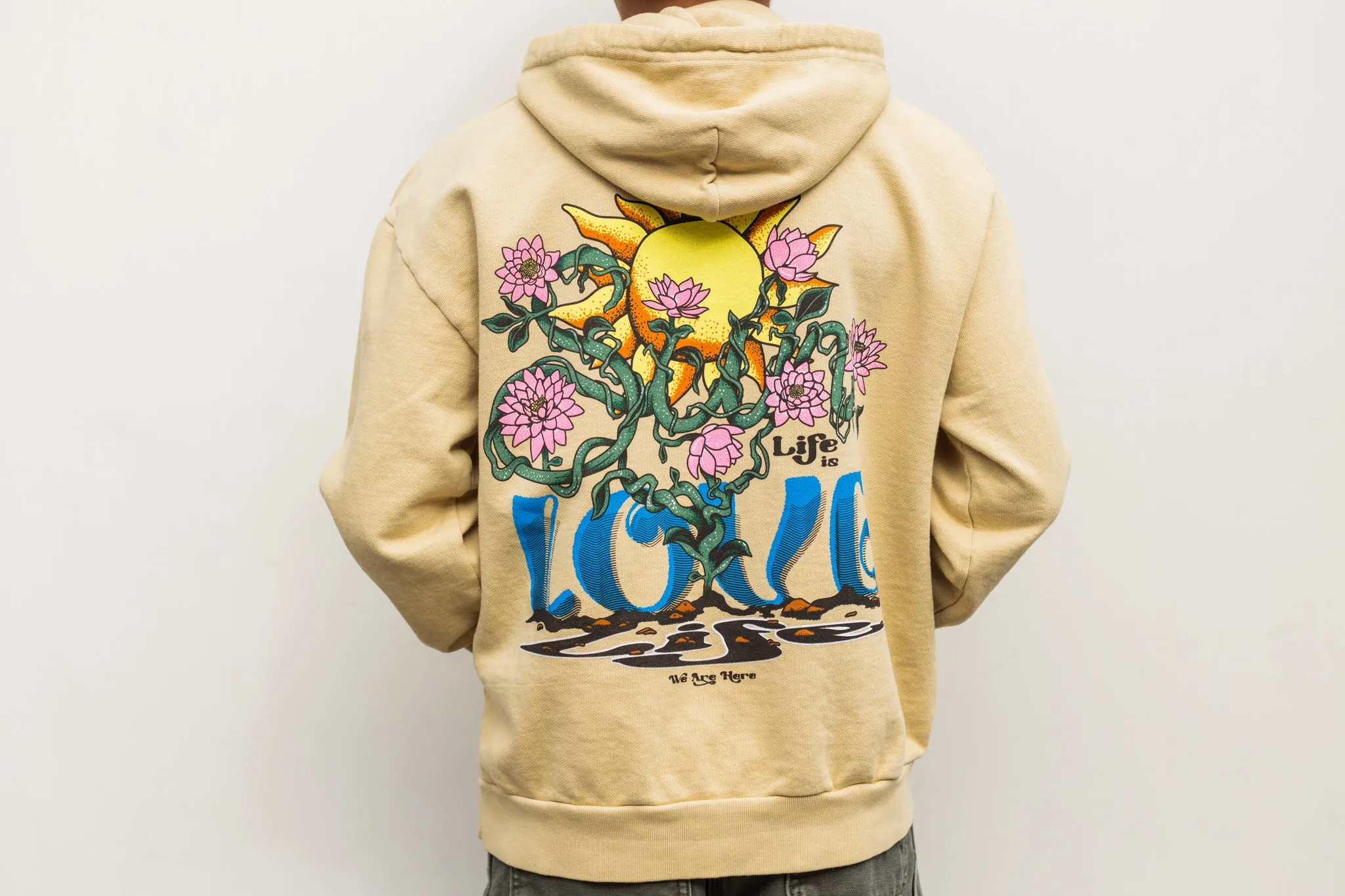 SunLife Pullover Hoodie Graphic - Sand