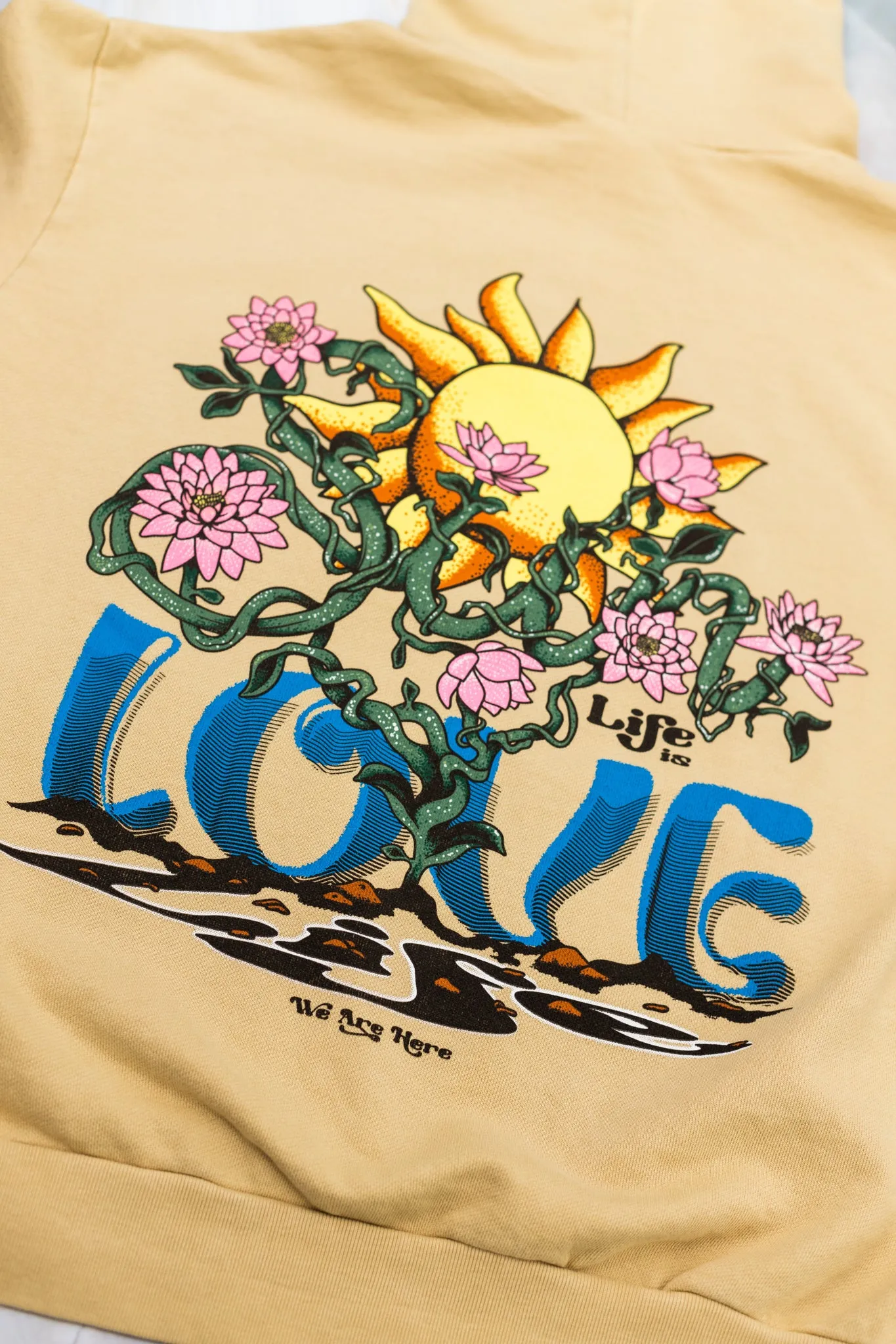 SunLife Pullover Hoodie Graphic - Sand