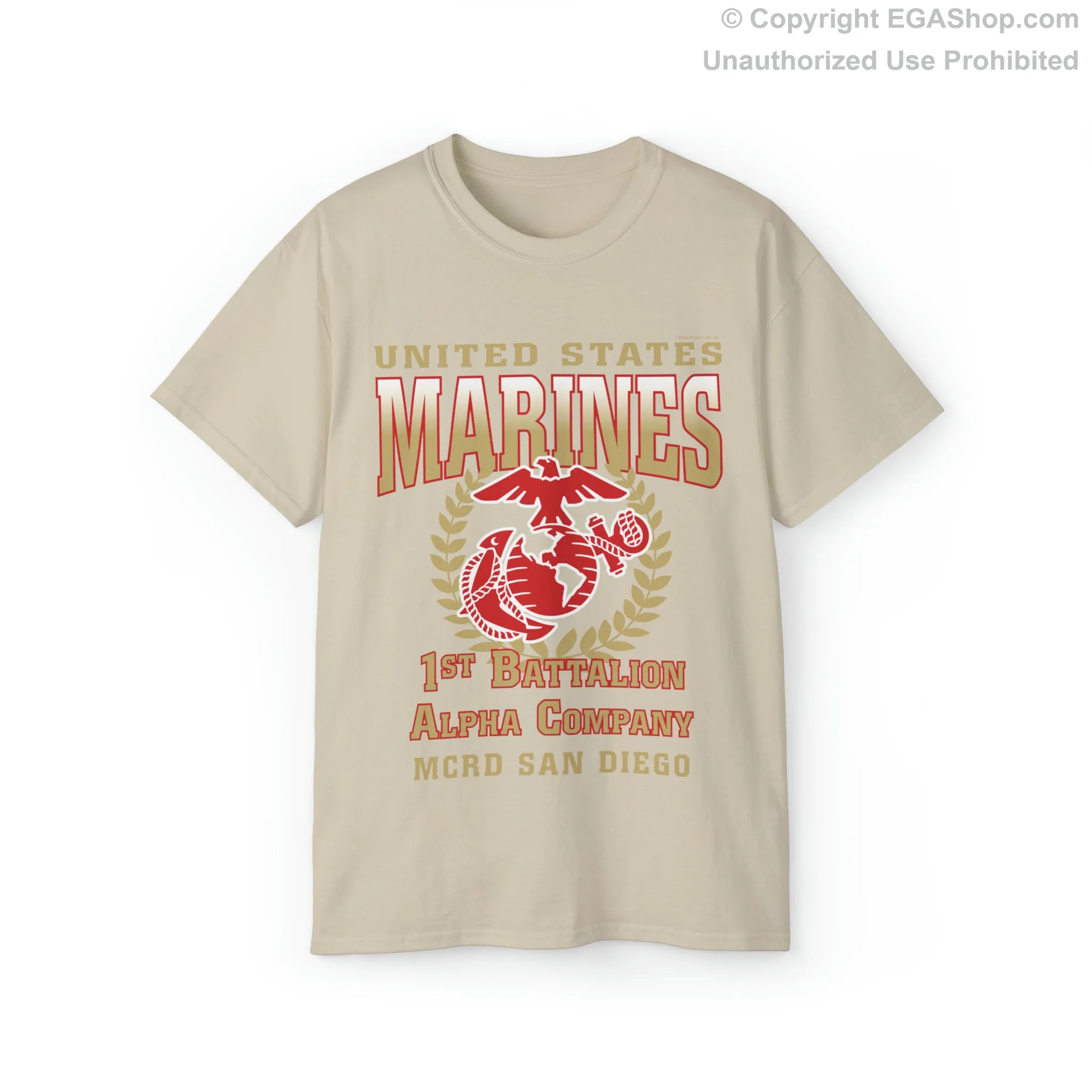 T-Shirt: Alpha Co. MCRD San Diego (EGA   Back Proud Family)