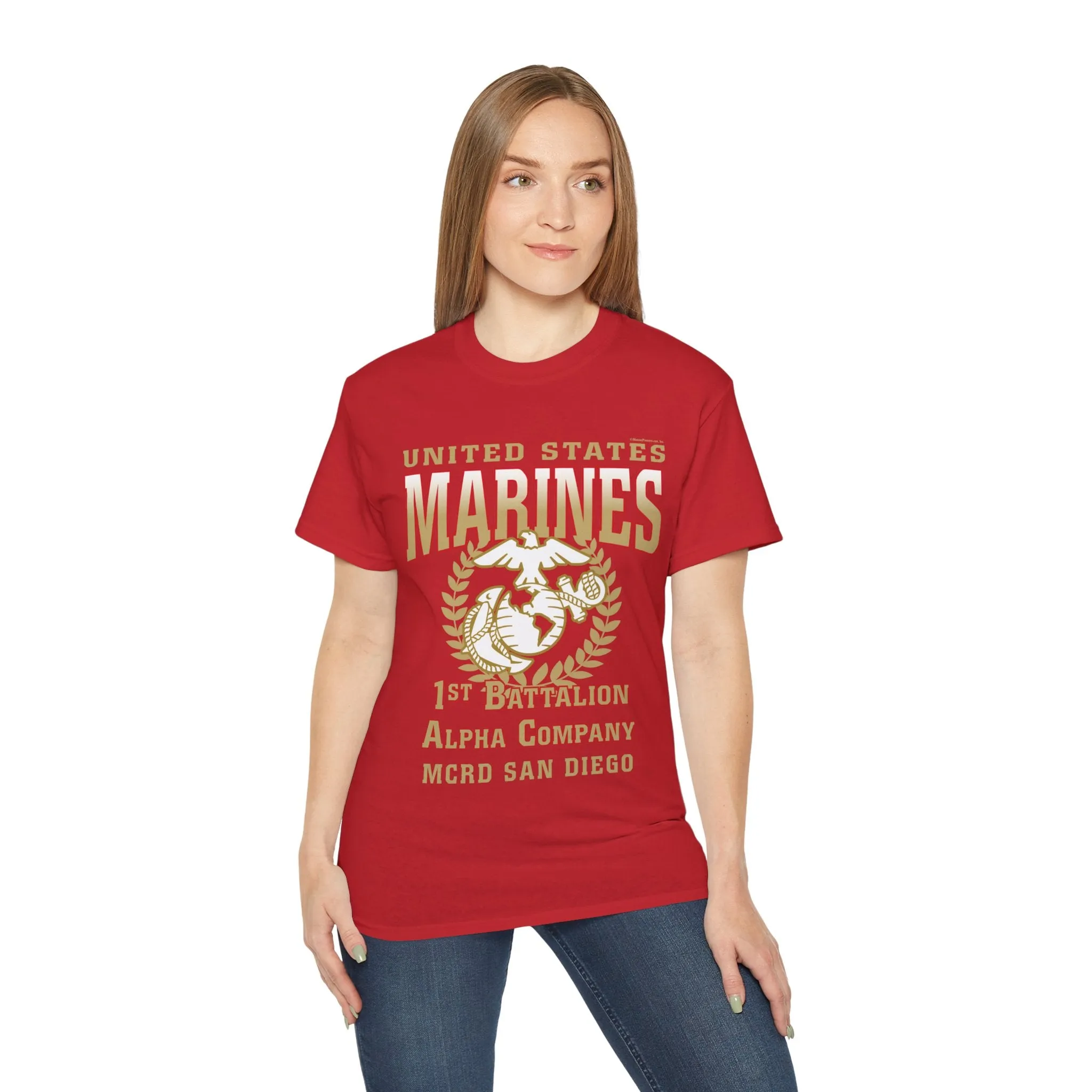 T-Shirt: Alpha Co. MCRD San Diego (EGA   Back Proud Family)