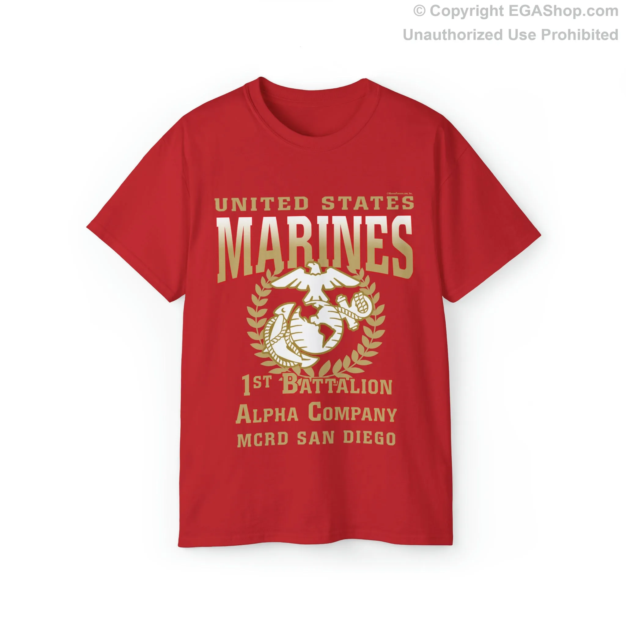 T-Shirt: Alpha Co. MCRD San Diego (EGA   Back Proud Family)